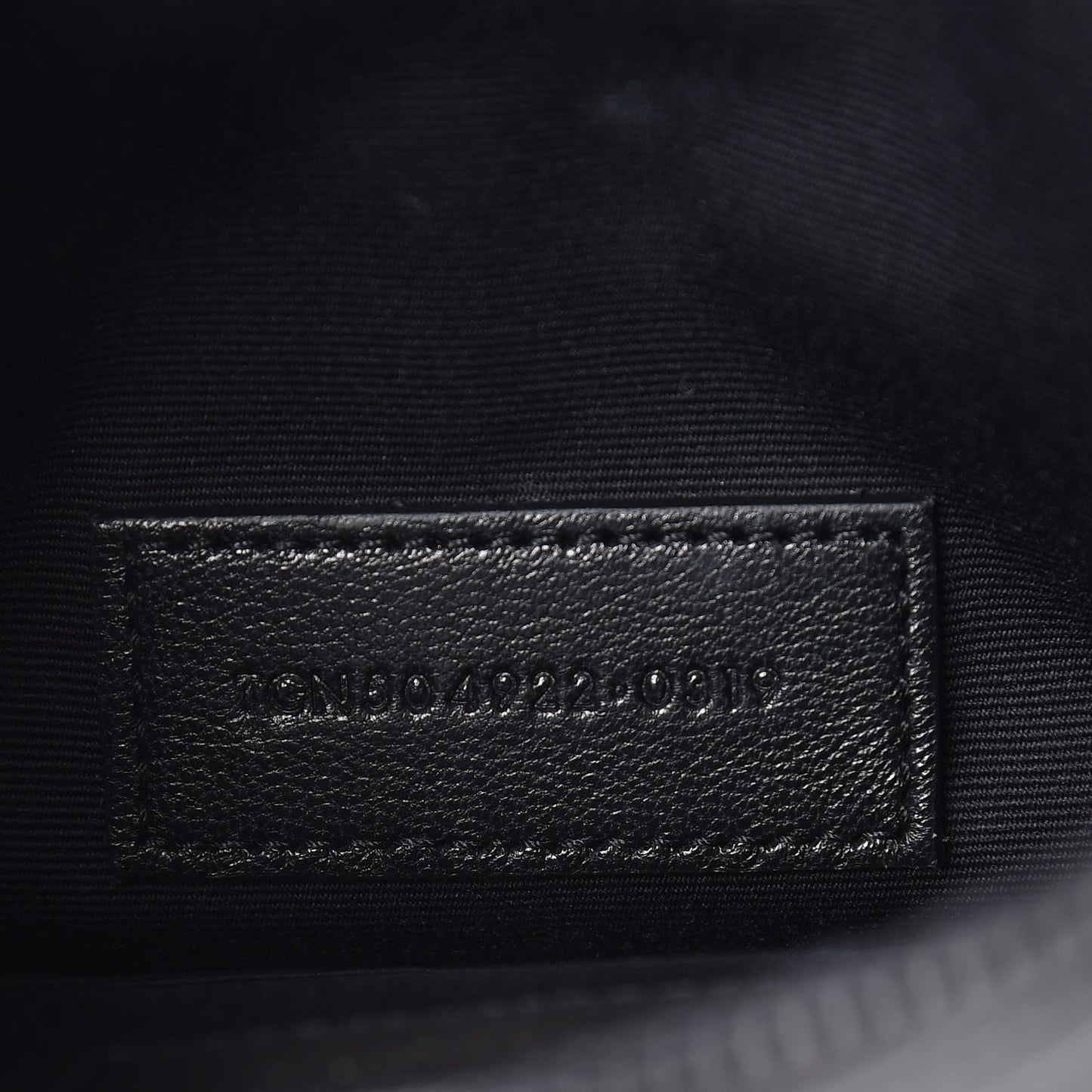 Grain De Poudre Chevron Monogram Bill Pouch Black
