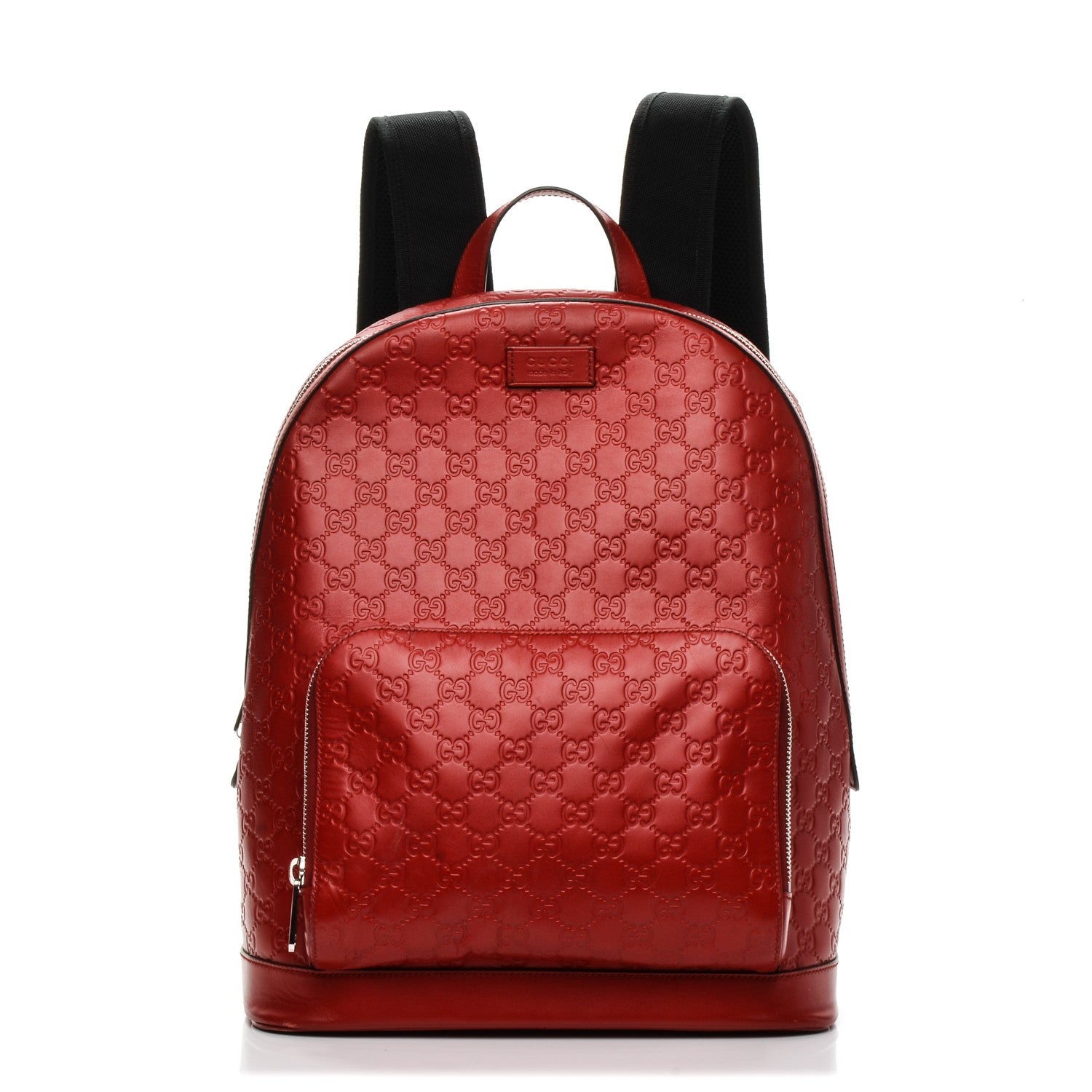 Gucci Guccissima Signature Day Backpack Hibiscus Red 1 of 7