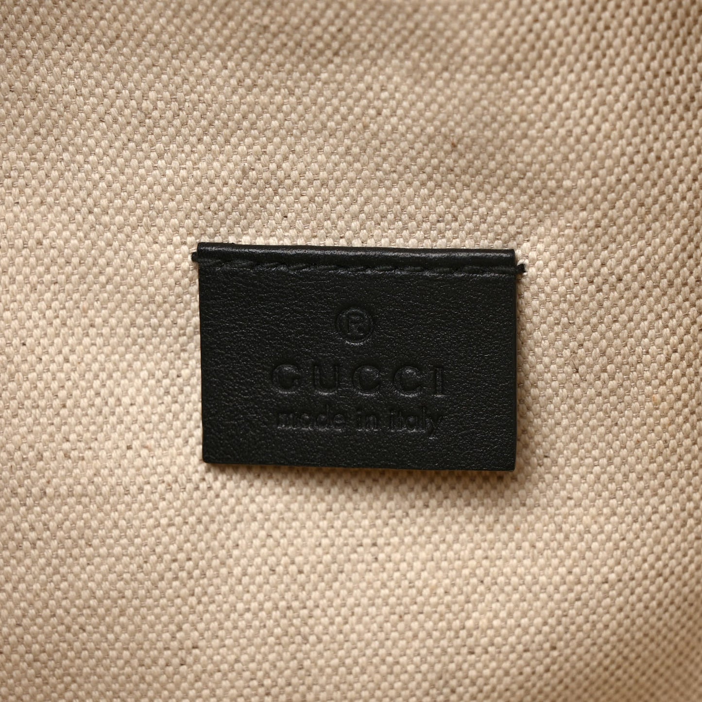 Calfskin GG Tennis Embossed Pocket Belt Bag Black
