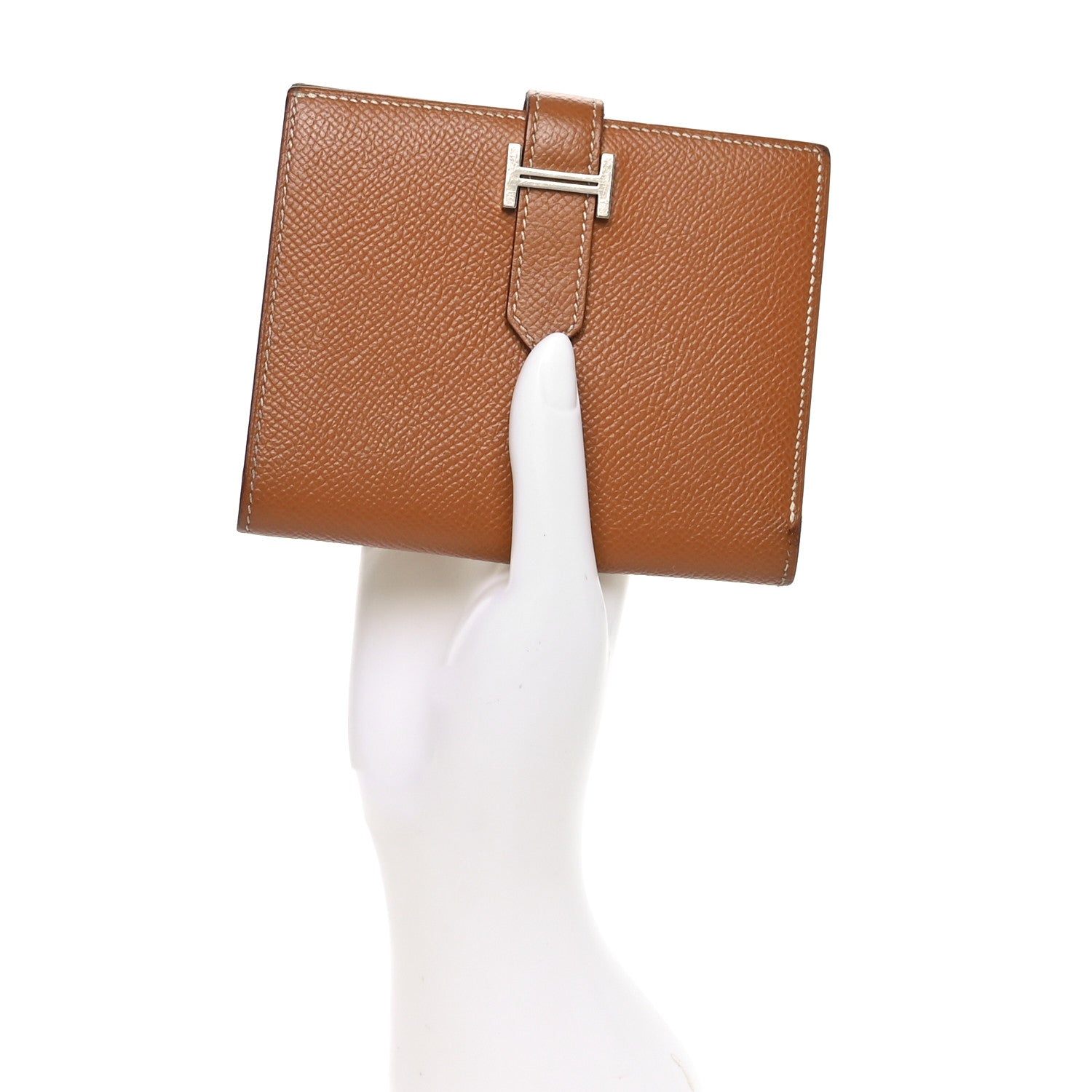 Hermes Epsom Bearn Compact Wallet Gold 2 of 7