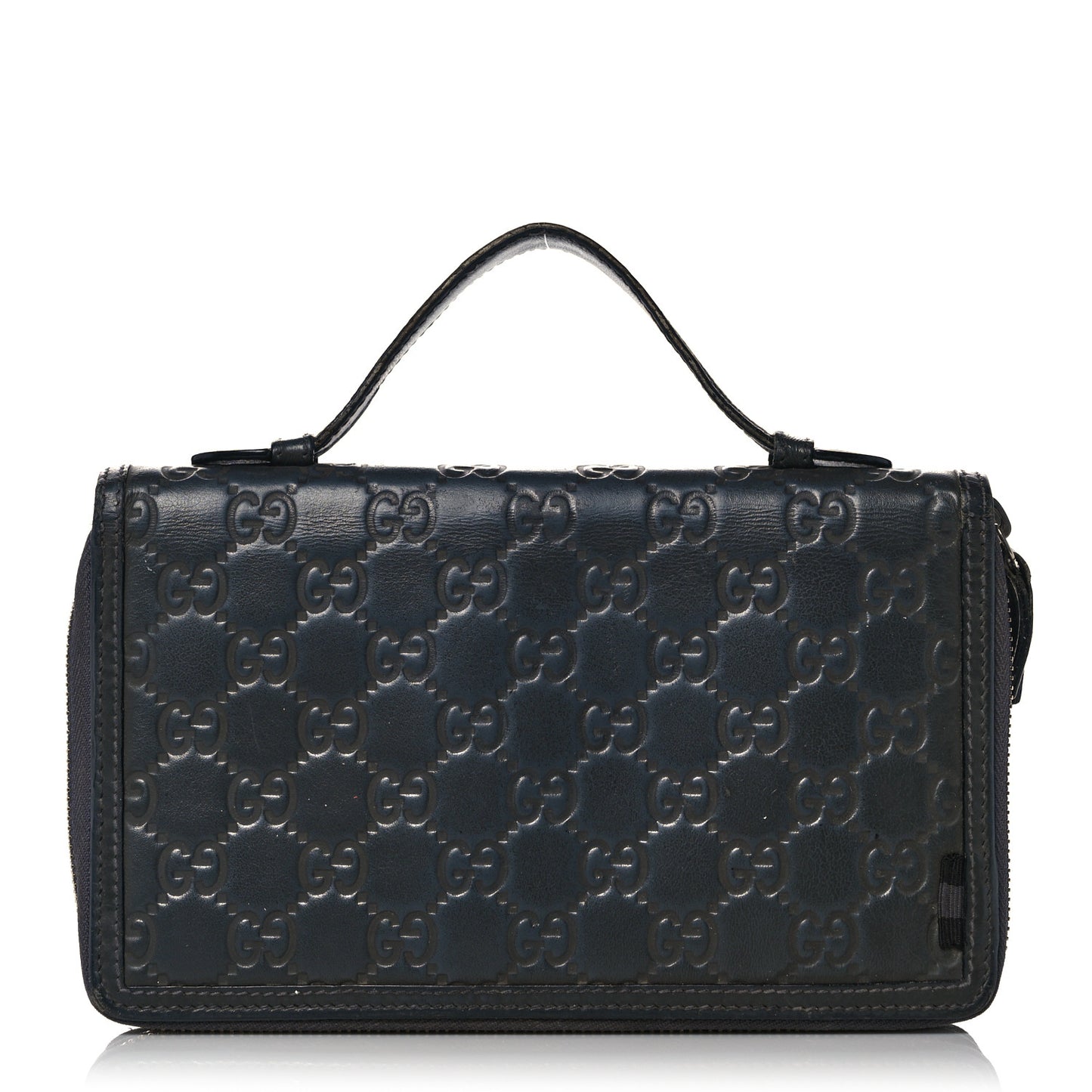 Guccissima Signature Travel Document Case Grey