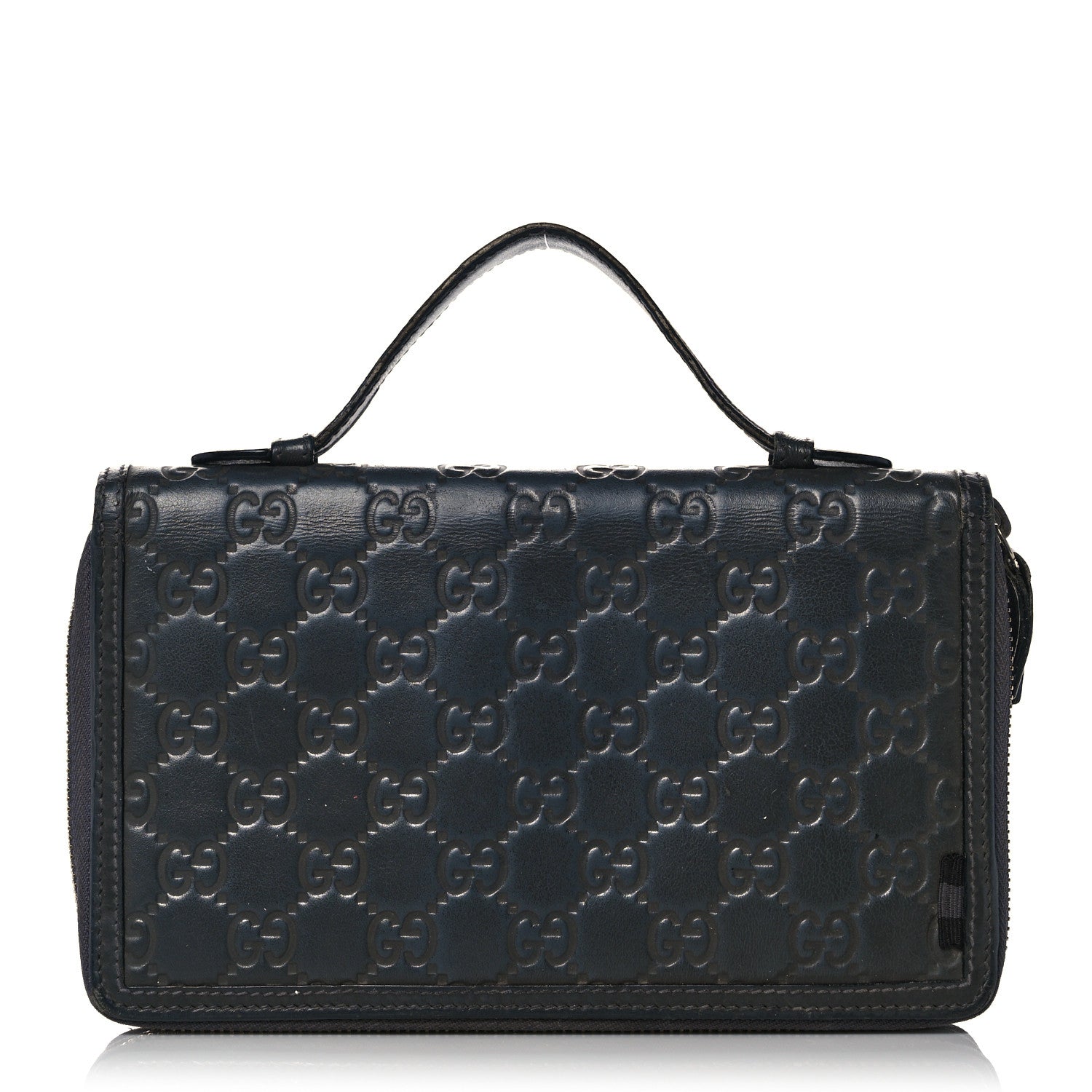 Gucci Guccissima Signature Travel Document Case Grey 1 of 33