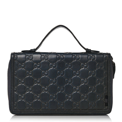 Gucci Guccissima Signature Travel Document Case Grey 1 of 33