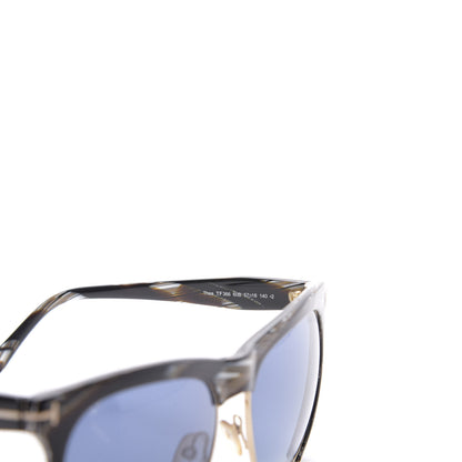Tom Ford Thea Sunglasses TF366 Blue Brown Horn 6 of 8