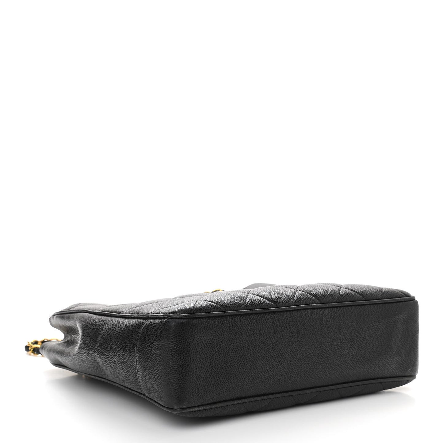 Caviar Quilted CC Shoulder Bag Black