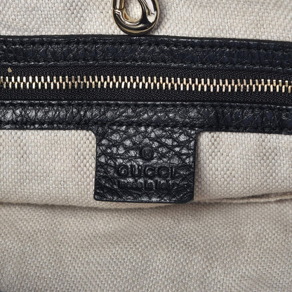 Gucci Pebbled Calfskin Large Soho Chain Shoulder Bag Black 5 of 20