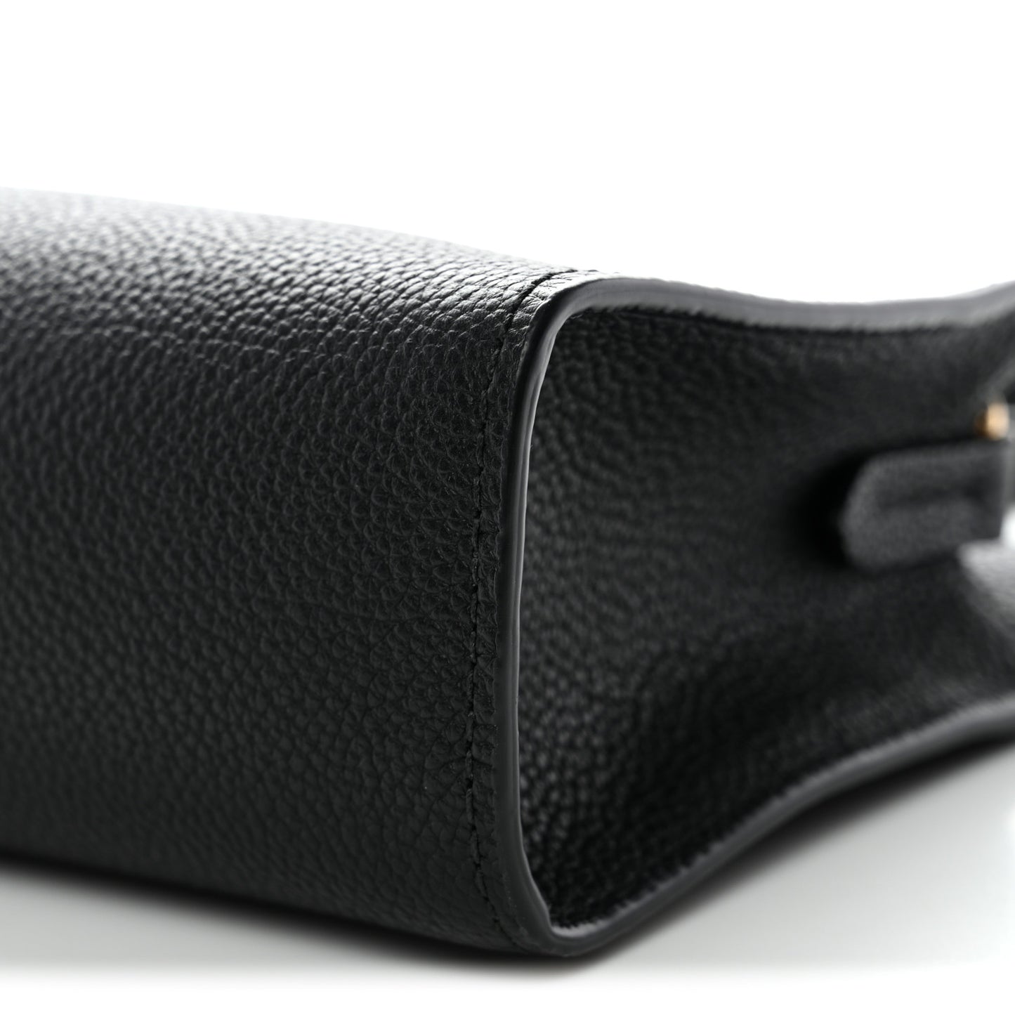 Grainy Calfskin Nova Check Small Cotswolds Pouch Black