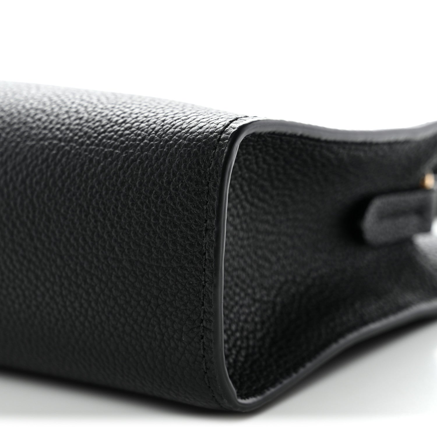 Burberry Grainy Calfskin Nova Check Small Cotswolds Pouch Black 10 of 10