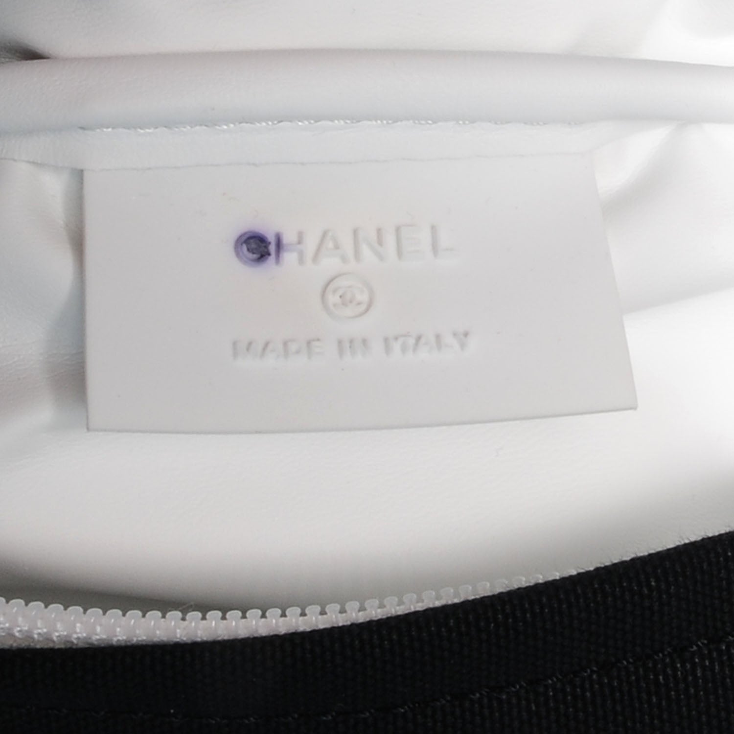 Chanel Nylon Sport Waist Bag Black White 6 of 7