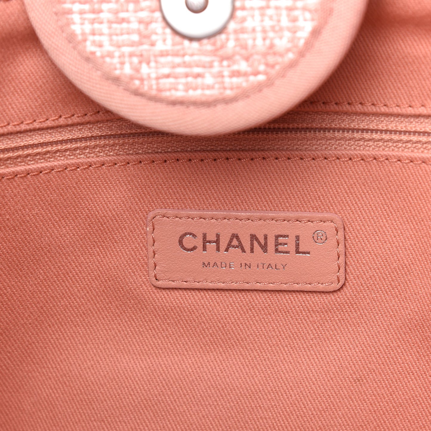 Straw Lurex Medium Deauville Tote Pink