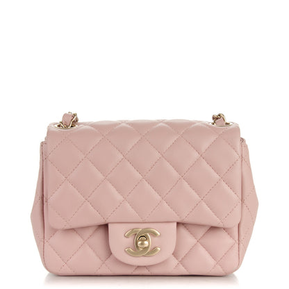 Chanel Lambskin Quilted Mini Square Flap Light Pink 1 of 8