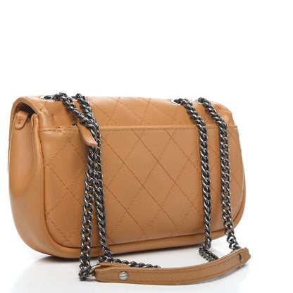 Chanel Calfskin Stitched Medium CC Sellier Flap Beige 2 of 13