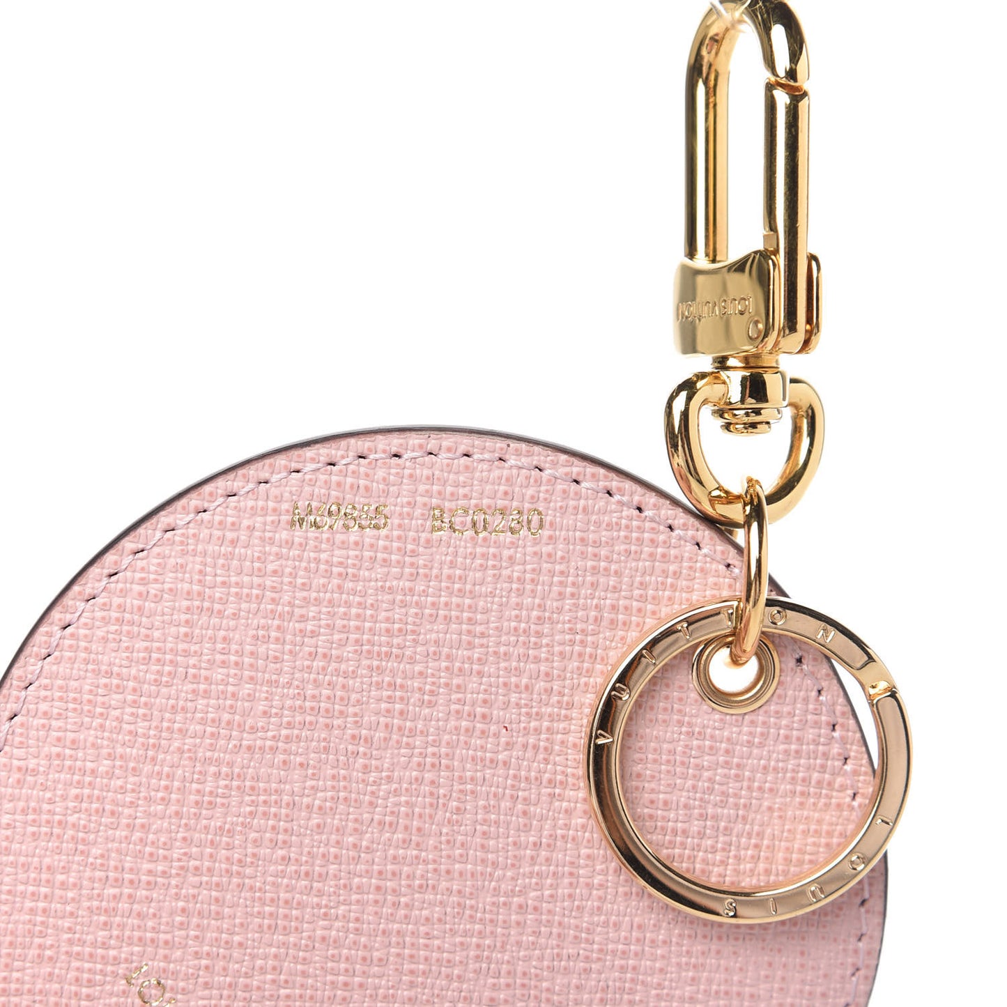 Monogram 2020 Christmas Animation Big Wheel Bag Charm Key Ring Rose Ballerine