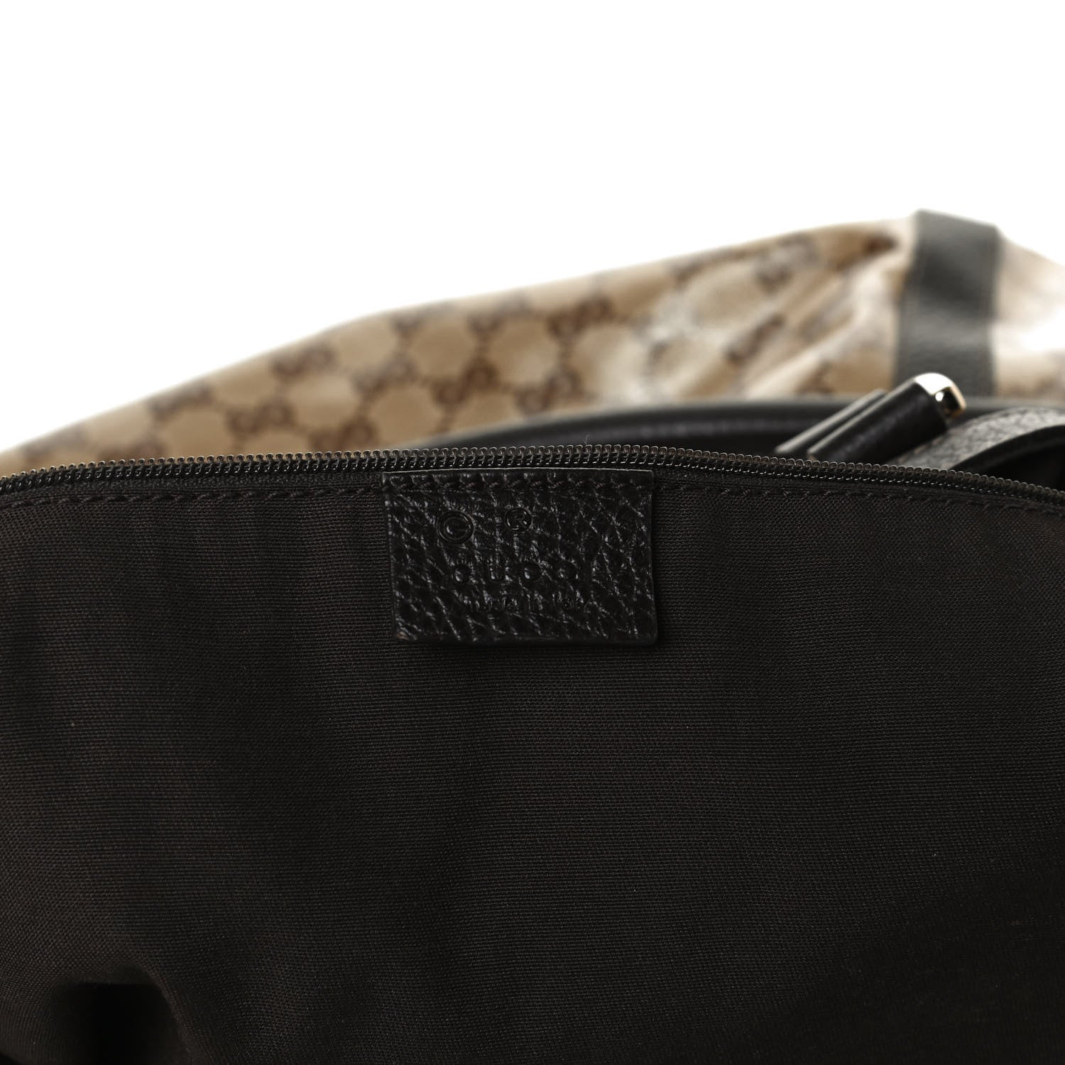 Gucci Crystal Monogram Medium Abbey Convertible Tote Dark Brown 6 of 13
