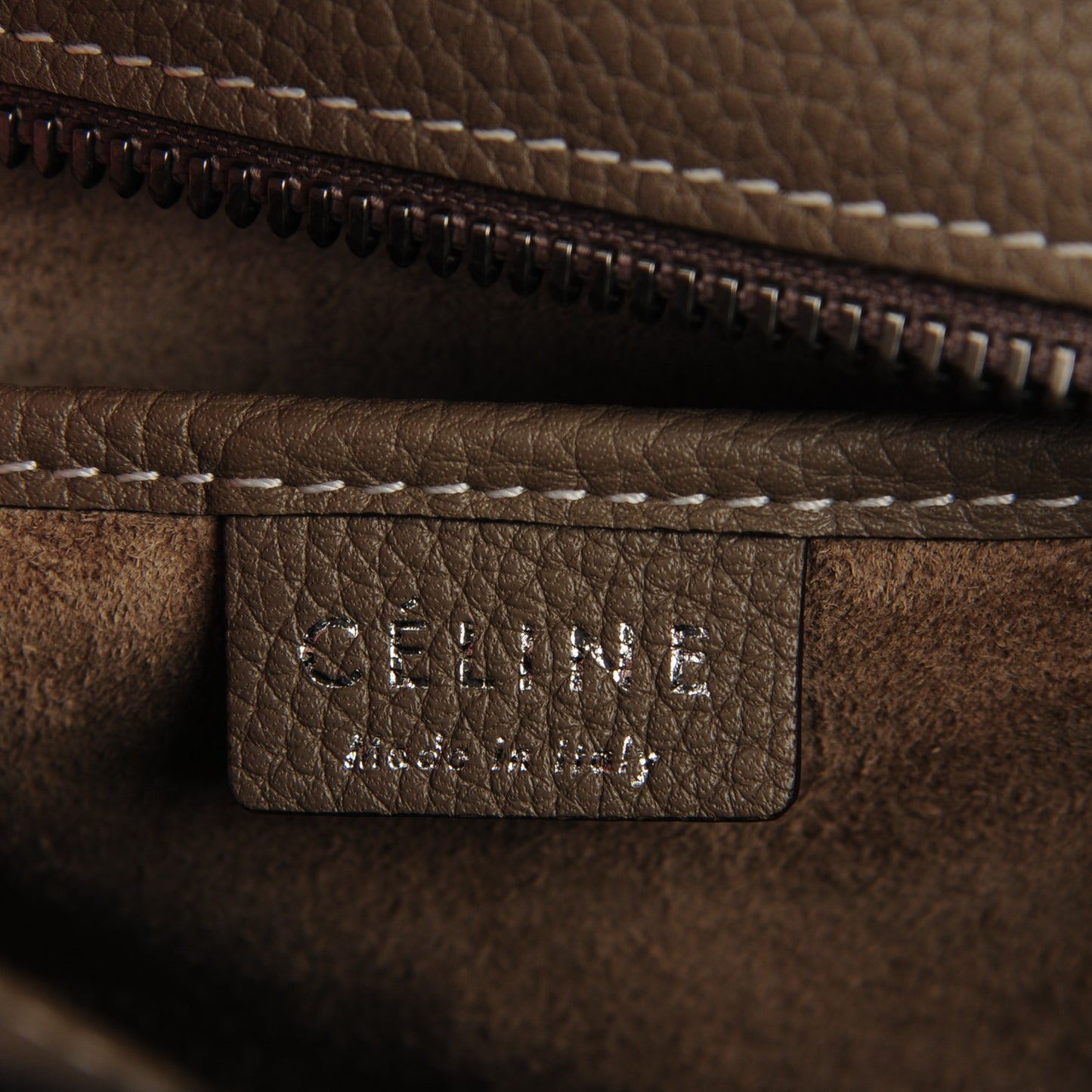 Drummed Calfskin Nano Luggage Souris