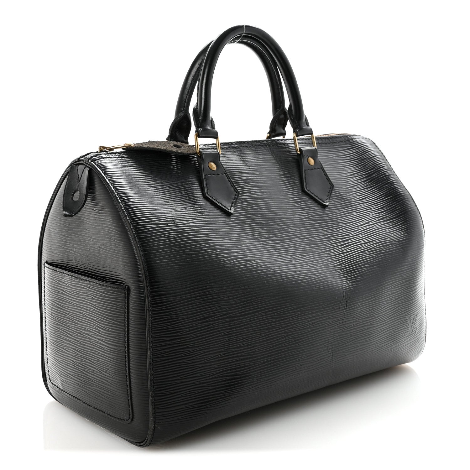 Louis Vuitton Epi Speedy 30 Black 3 of 10