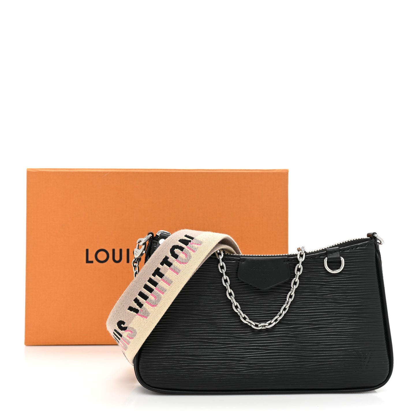 Epi Logo Easy Pouch On Strap Black