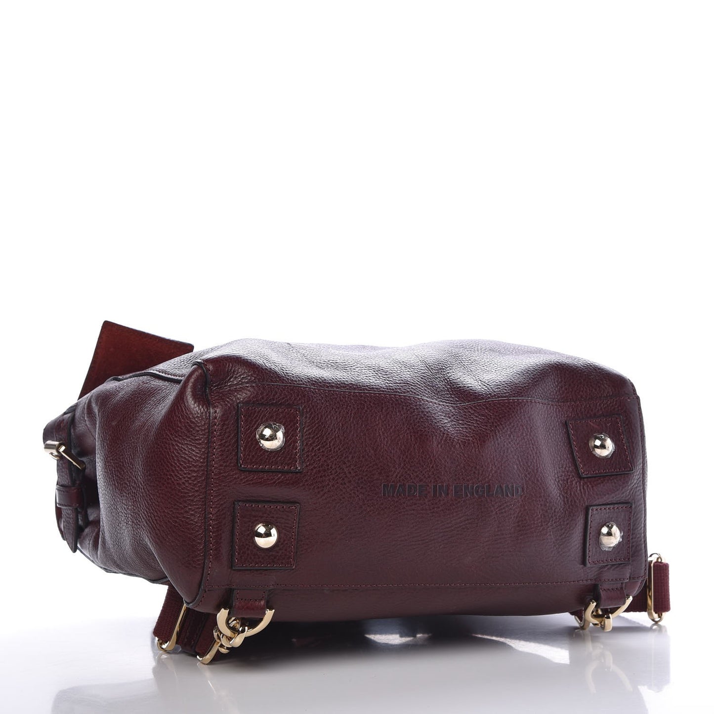 Natural Leather Cara Delevigne Convertible Satchel Oxblood