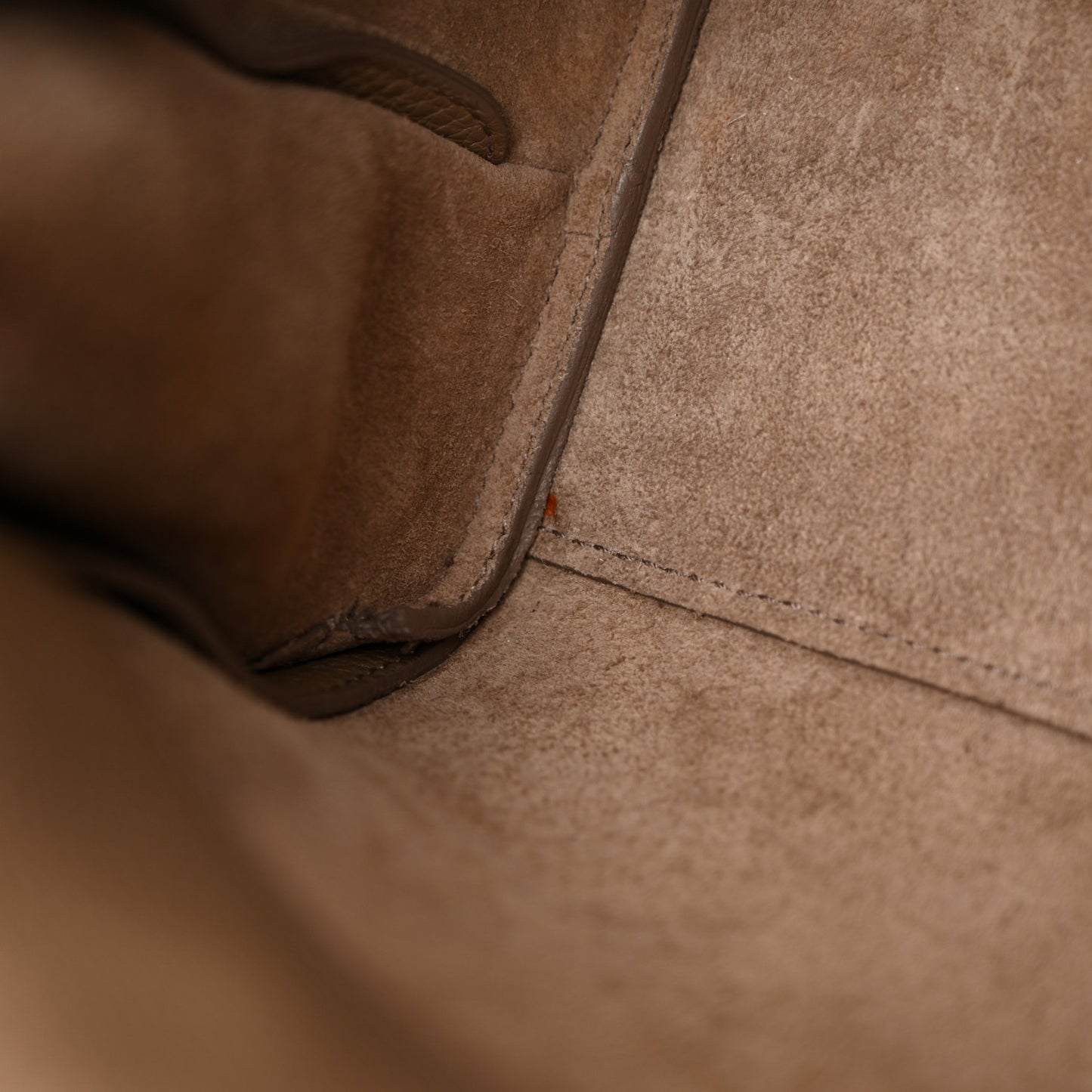 Grained Calfskin Nano Supple Sac De Jour Taupe