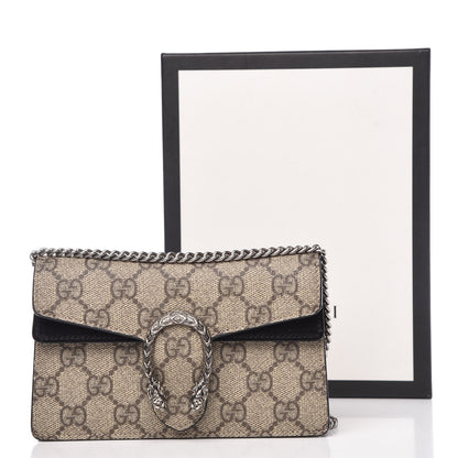 Gucci GG Supreme Monogram Super Mini Dionysus Shoulder Bag Black 7 of 7