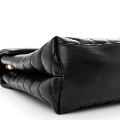 Saint Laurent Calfskin Y Quilted Monogram Medium Loulou Chain Satchel Black 9 of 13