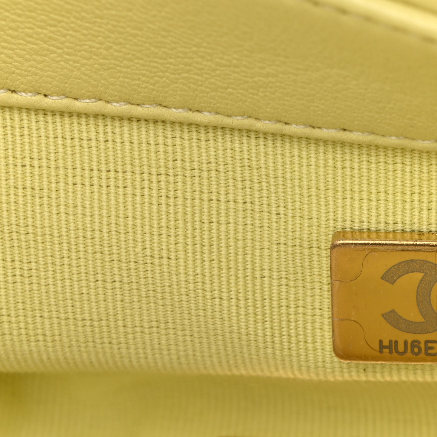 Lambskin Quilted Medium Chanel 19 Flap Yellow