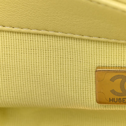 Chanel Lambskin Quilted Medium Chanel 19 Flap Yellow 7 of 10