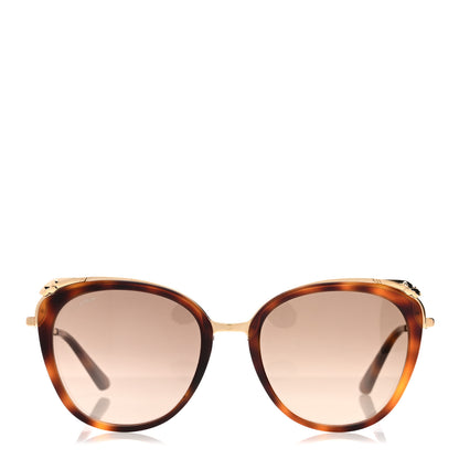 Cartier Acetate Panthere De Cartier Cat Eye Sunglasses CT0150S Tortoise Gold 2 of 7