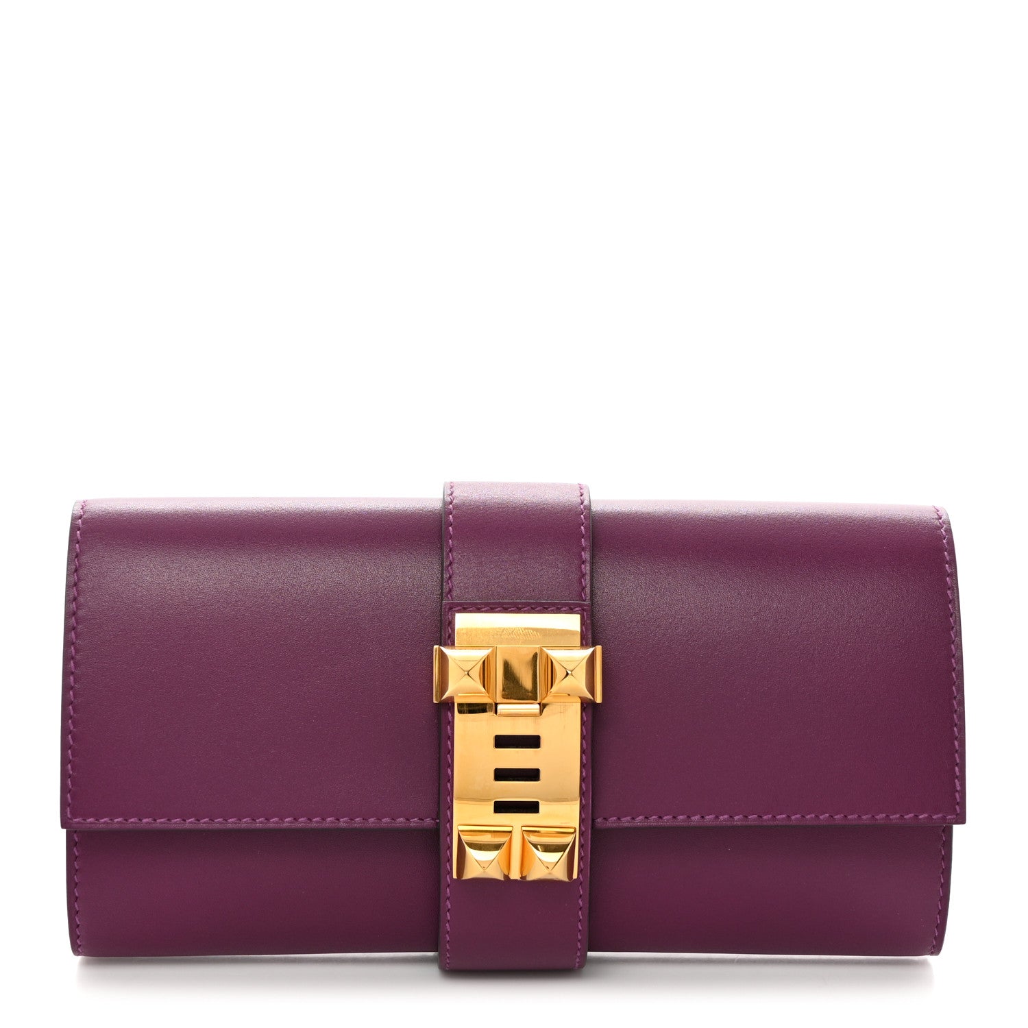 Hermes Tadelakt Medor 23 Clutch Anemone 1 of 8