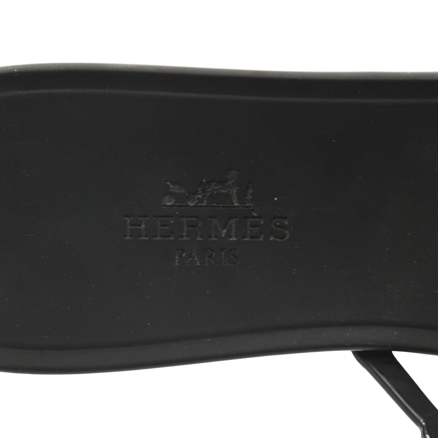 Rubber Chaine d'Ancre Rivage Sandals 38 Black