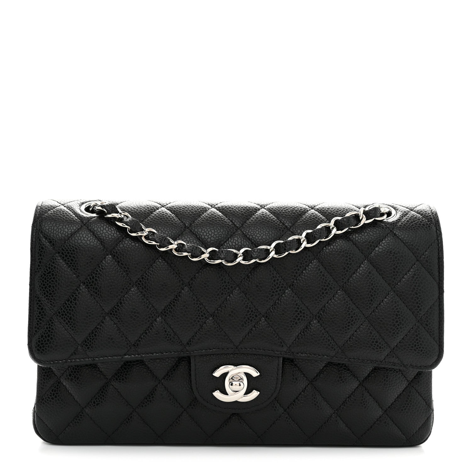 Chanel Caviar Quilted Medium Double Flap Black 1 of 11