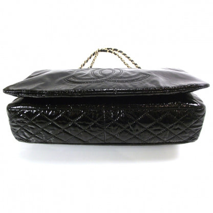 Chanel Vinyl Rock and Chain Medium Flap Black 4 of 11