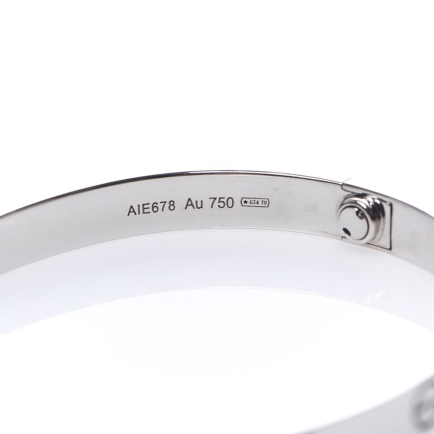 Cartier 18K White Gold LOVE Bracelet 17 5 of 6