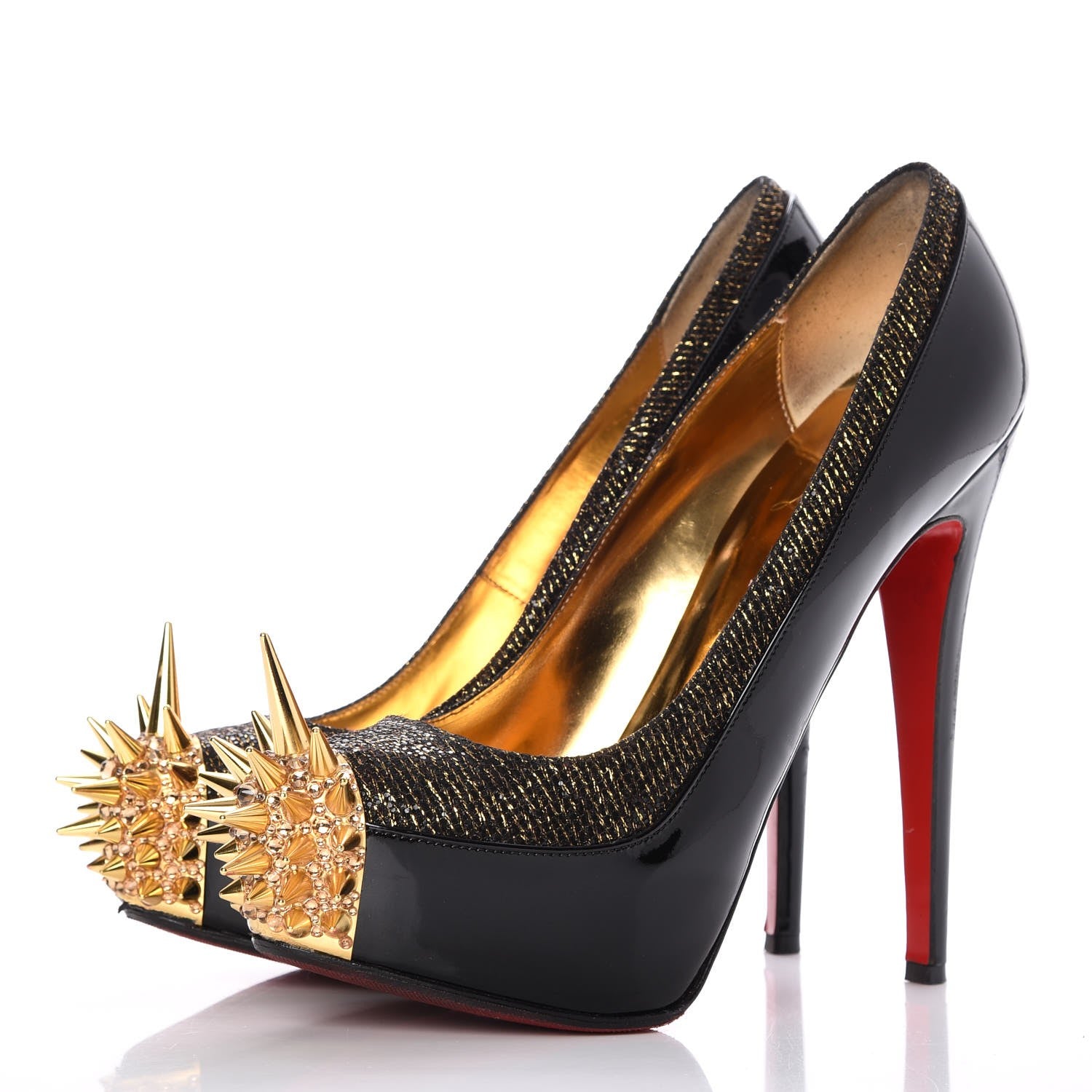 Christian Louboutin Patent Lady Glitter Asteroid 160 Pumps 38 3 of 15