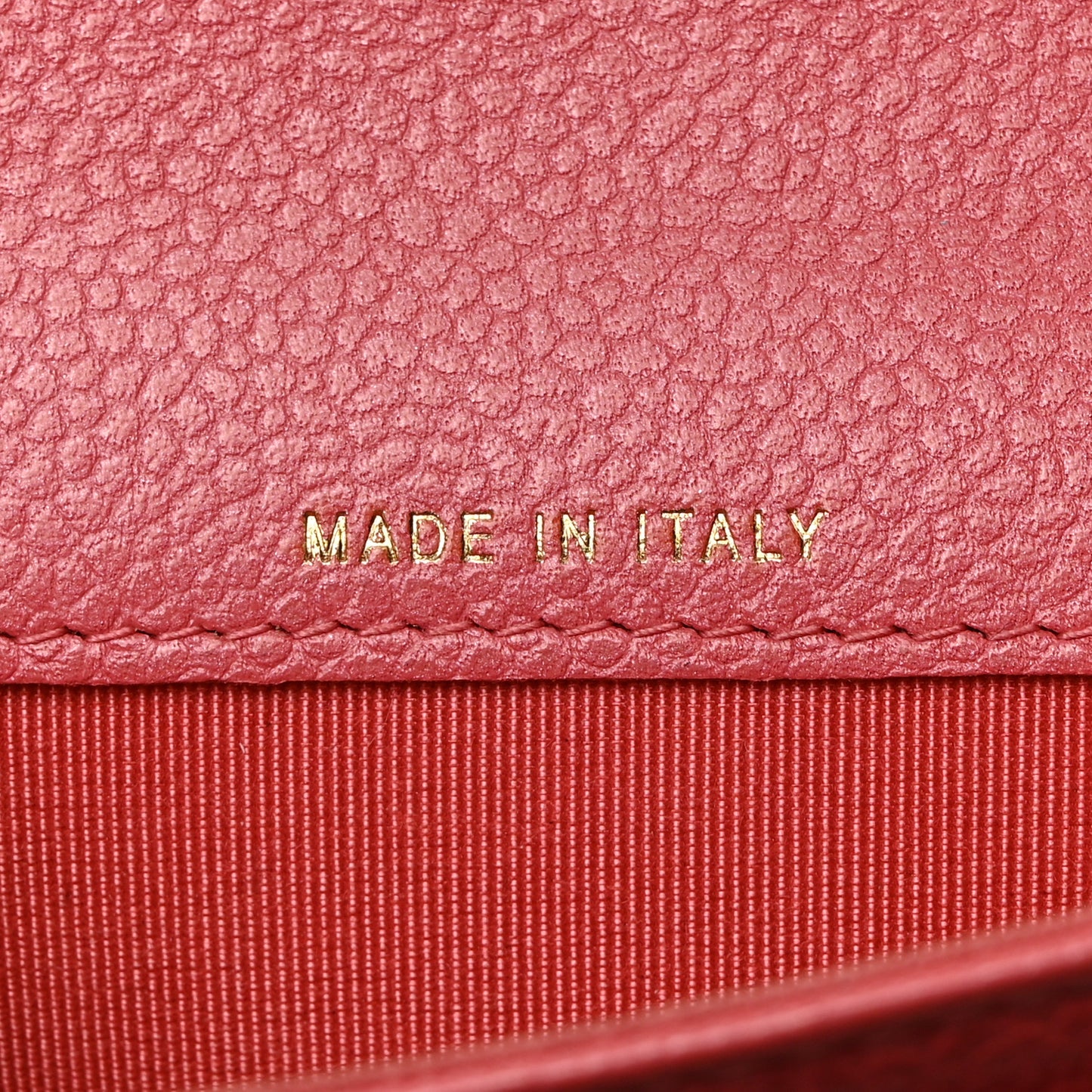 Caviar Quilted Flap Card Holder Pink