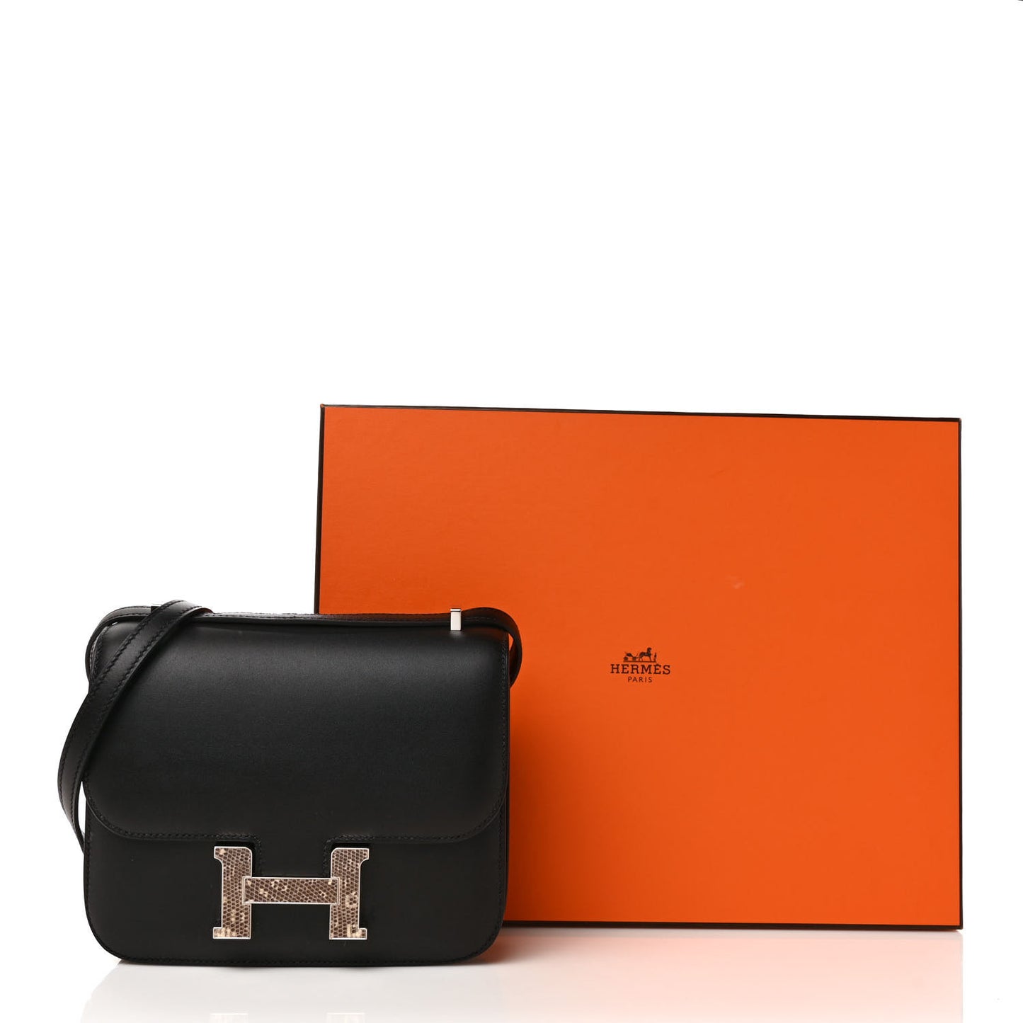 Veau Monsieur Lizard Constance 18 Black Ombre