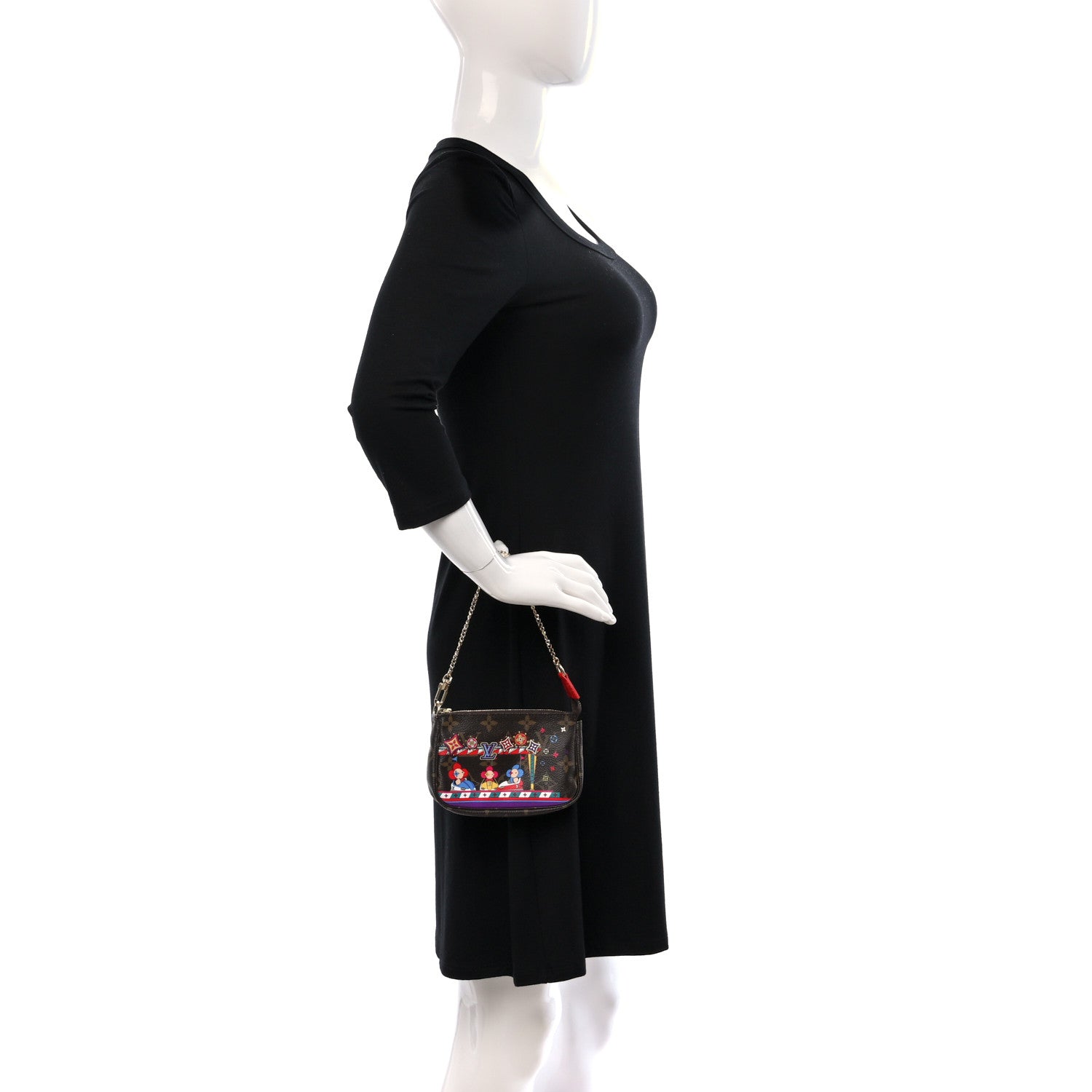 Louis Vuitton Monogram 2020 Christmas Animation Bumper Cars Mini Pochette Accessories Coquelicot 2 of 8
