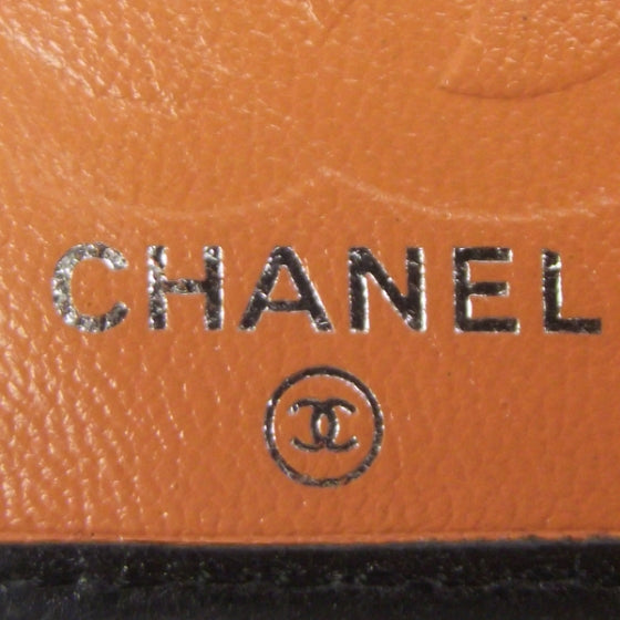 Chanel Leather Python Cambon Wallet Black 8 of 10