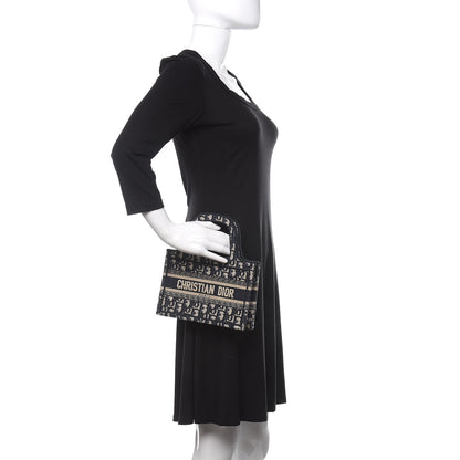 Christian Dior Oblique Mini Book Tote Blue Multicolor 2 of 11