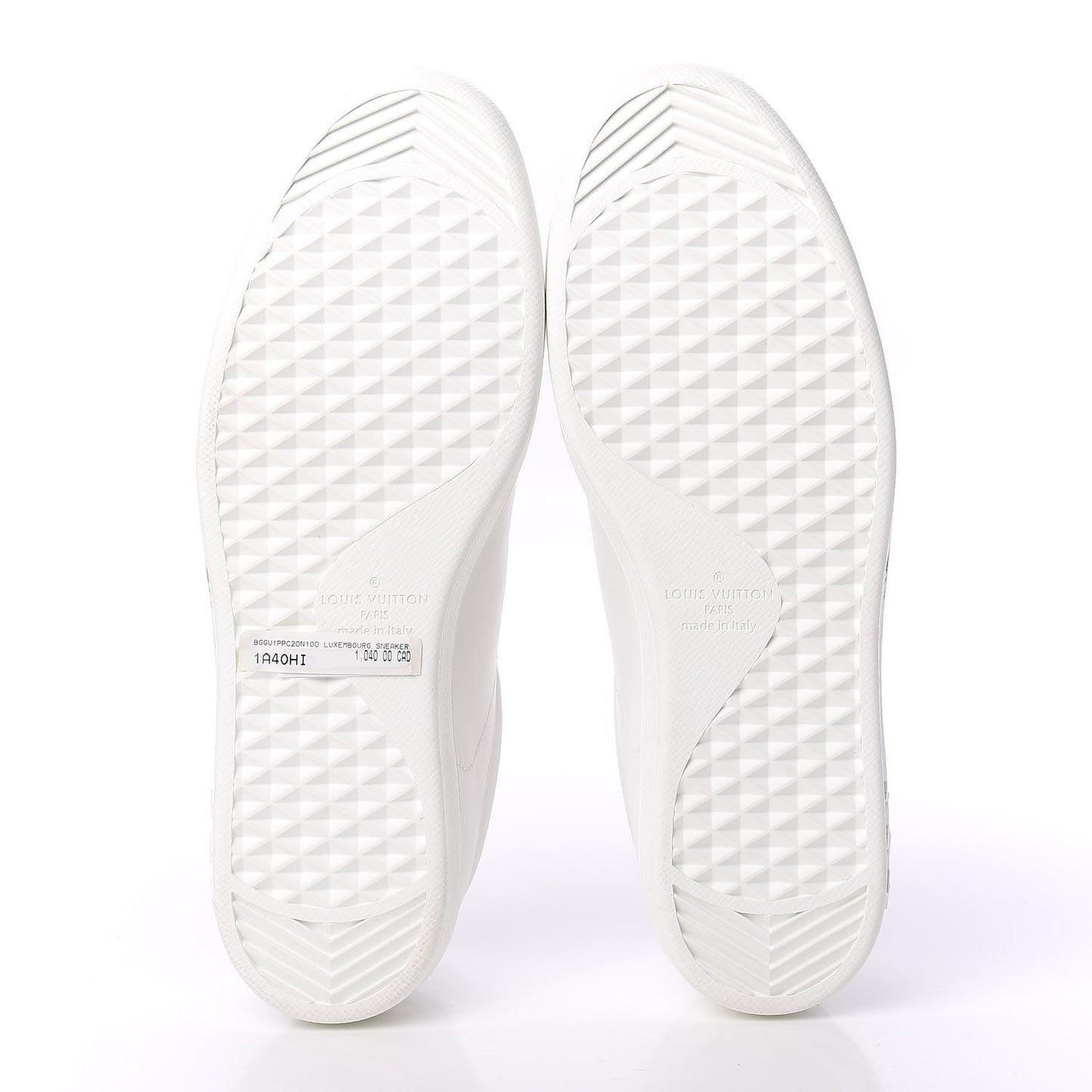 Calfskin Luxembourg Sneakers 10 White Bleu