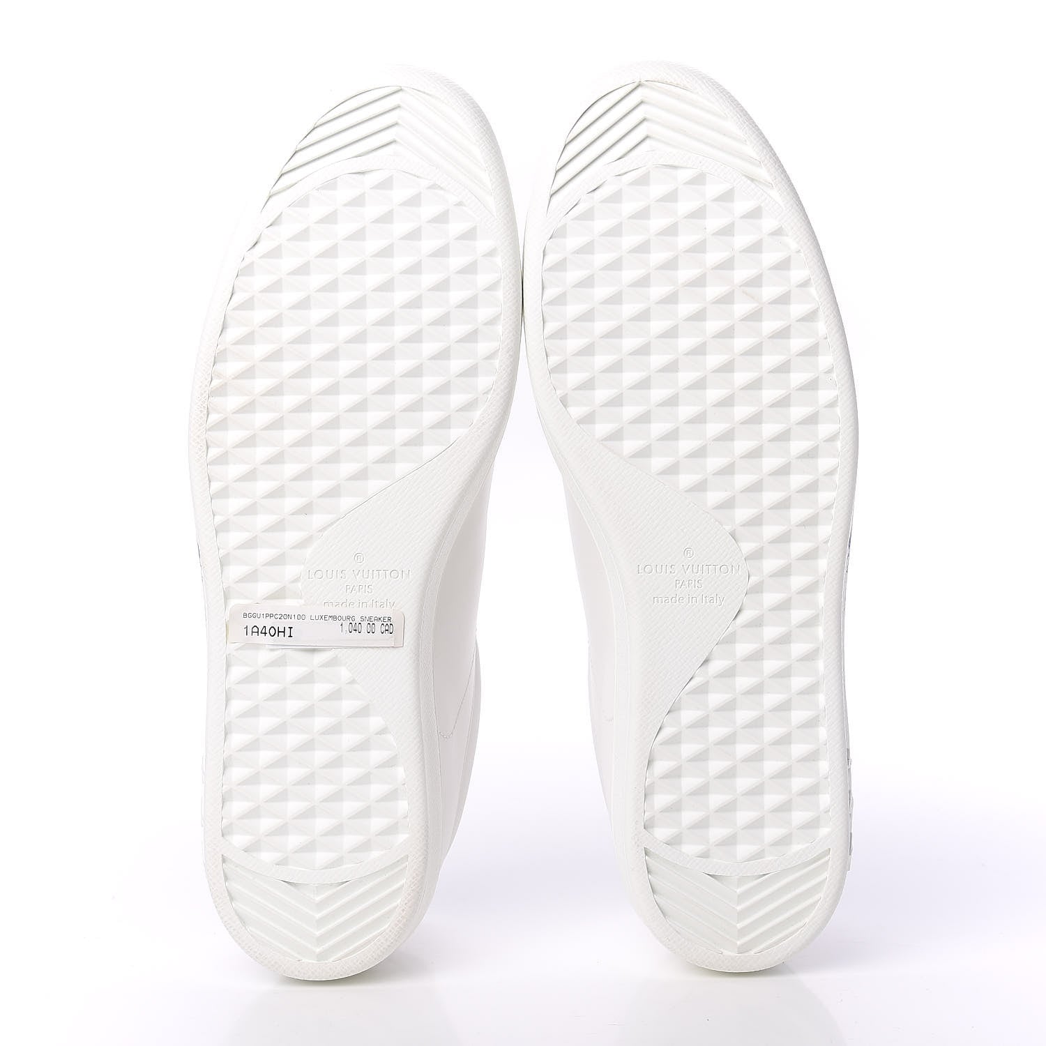 Louis Vuitton Calfskin Luxembourg Sneakers 10 White Bleu 5 of 9