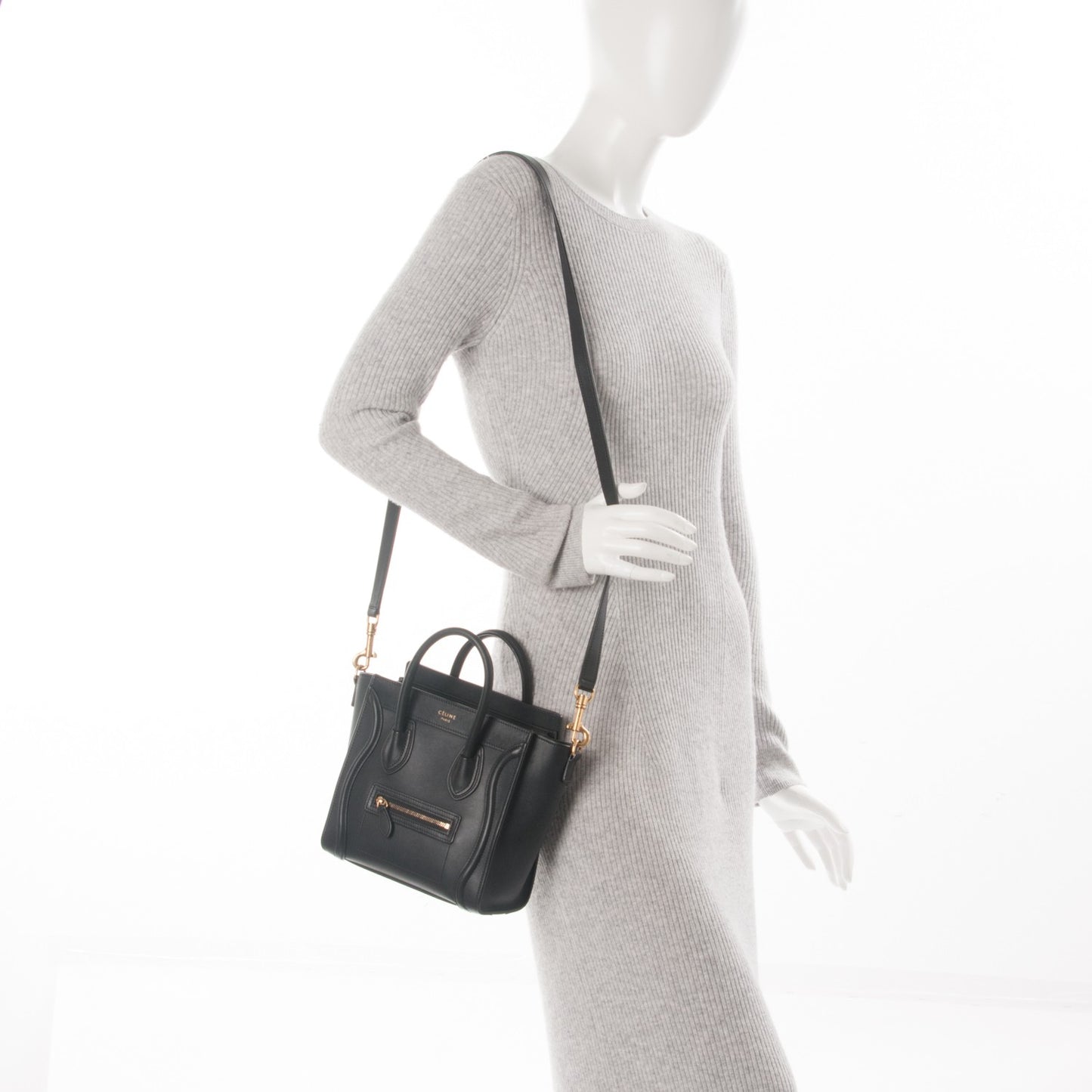 Smooth Calfskin Nano Luggage Black