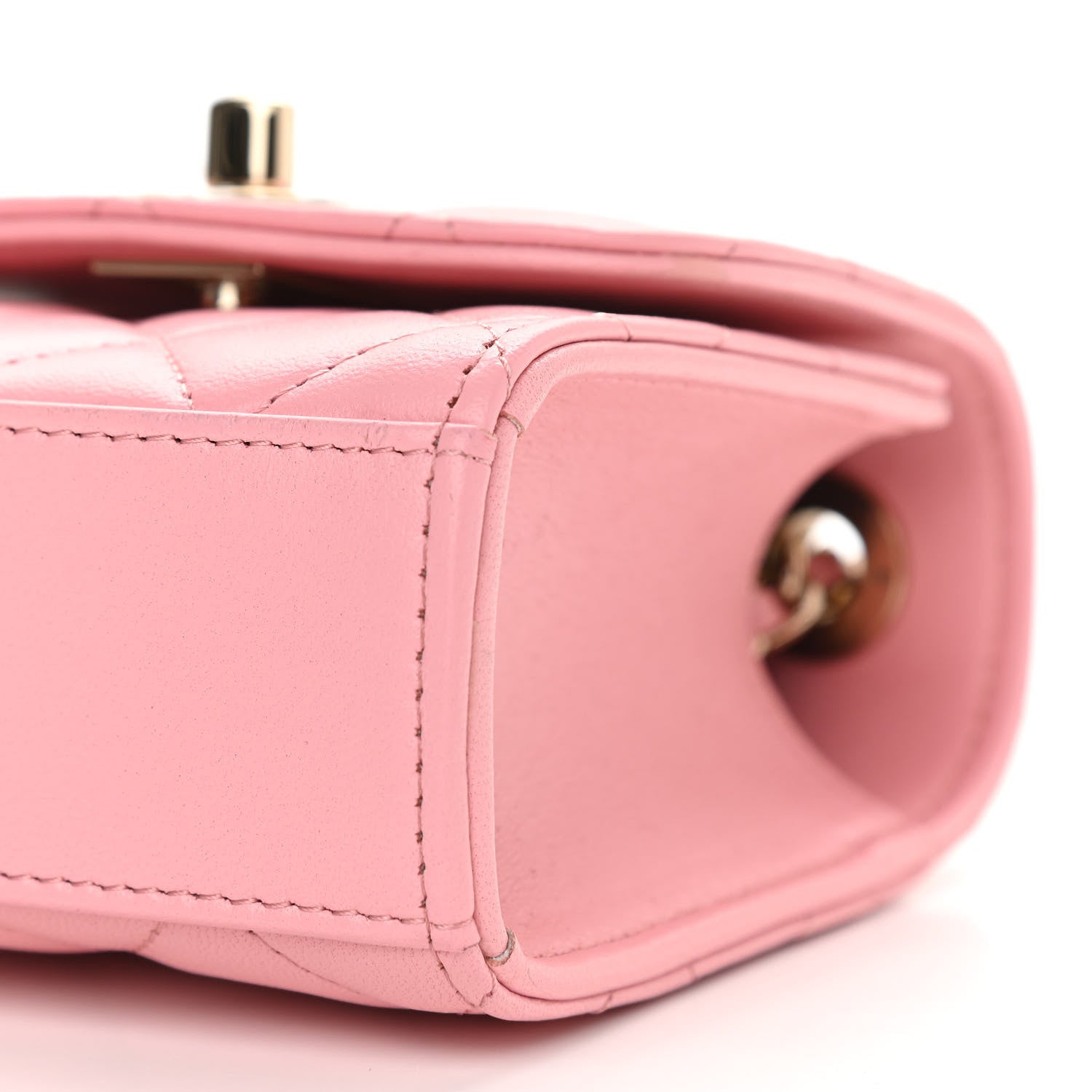 Chanel Lambskin Quilted Mini Trendy CC Clutch With Chain Pink 10 of 10