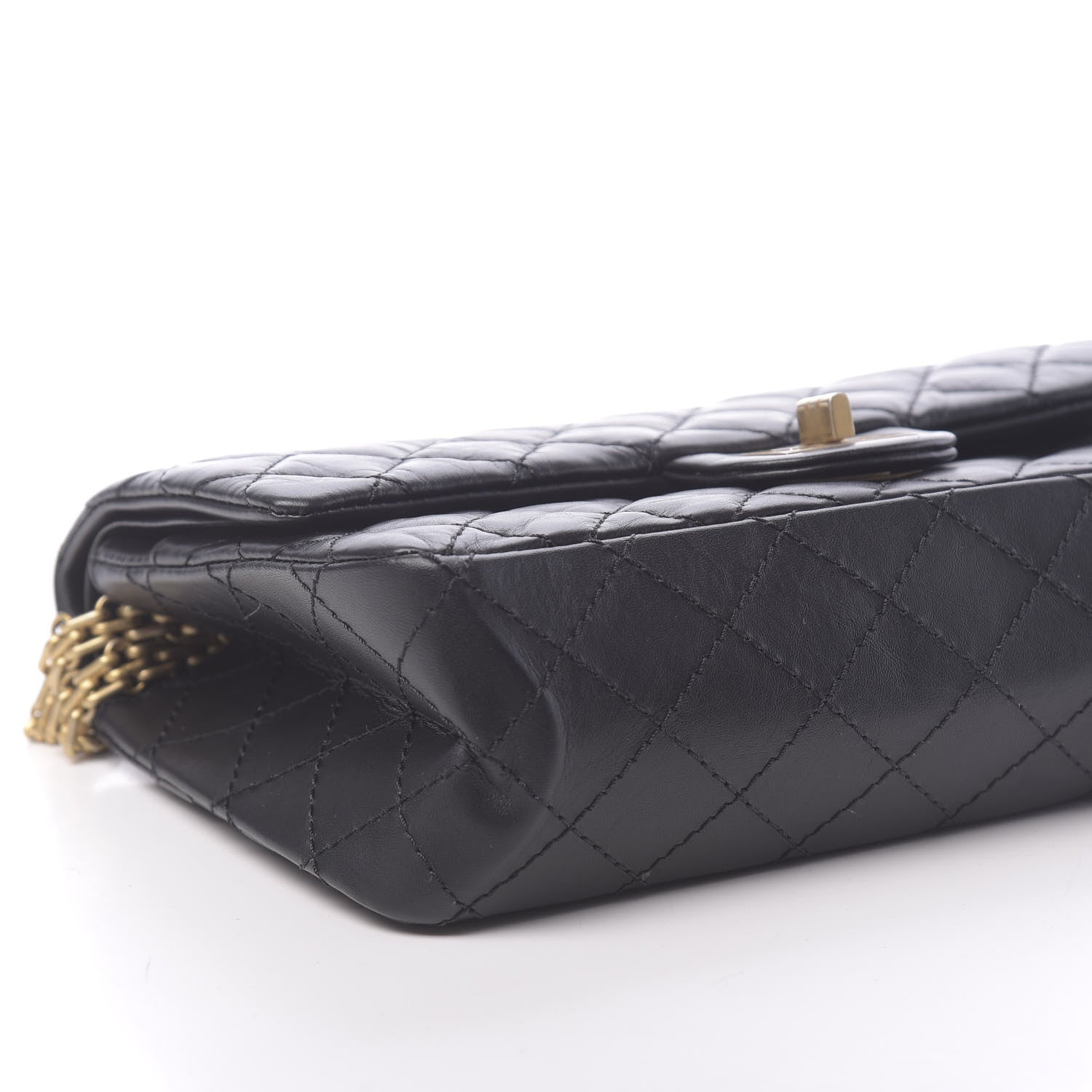 Chanel Aged Calfskin Quilted 2.55 Reissue 225 Flap Black 9 of 12