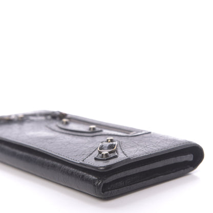 Balenciaga Agneau Classic Hardware Money Wallet Black 9 of 11