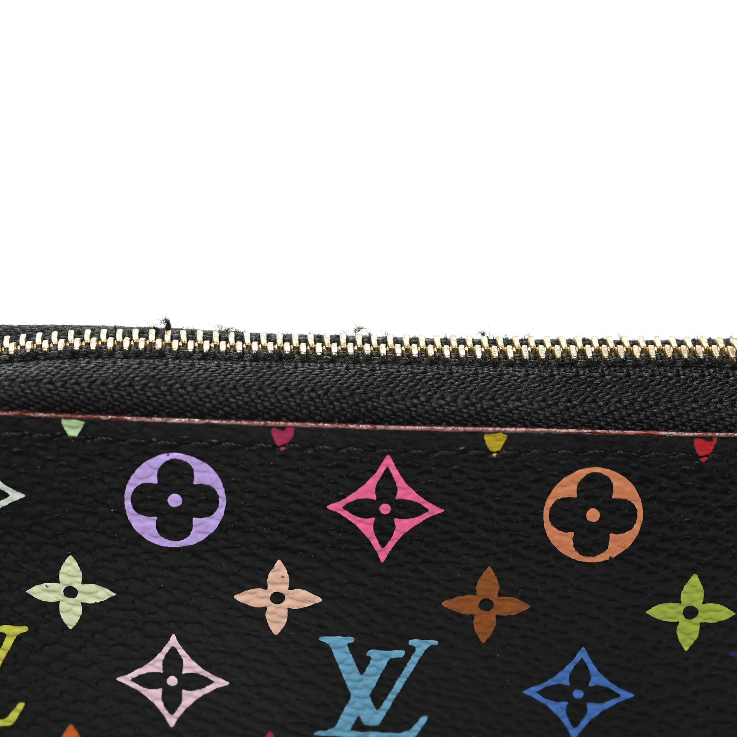 Louis Vuitton Monogram Multicolor Zippy Coin Purse Black Grenade 7 of 7