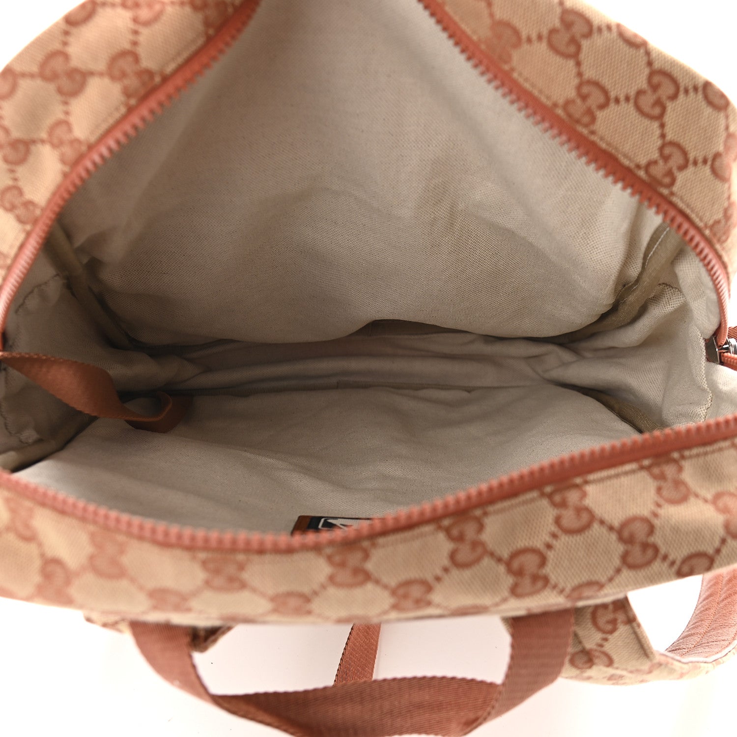 Gucci X MLB GG Monogram NY Yankees Medium Backpack Beige Ruggine Ivory 5 of 10