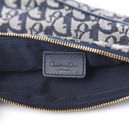 Christian Dior Monogram Mini Saddle Pochette Navy 7 of 10