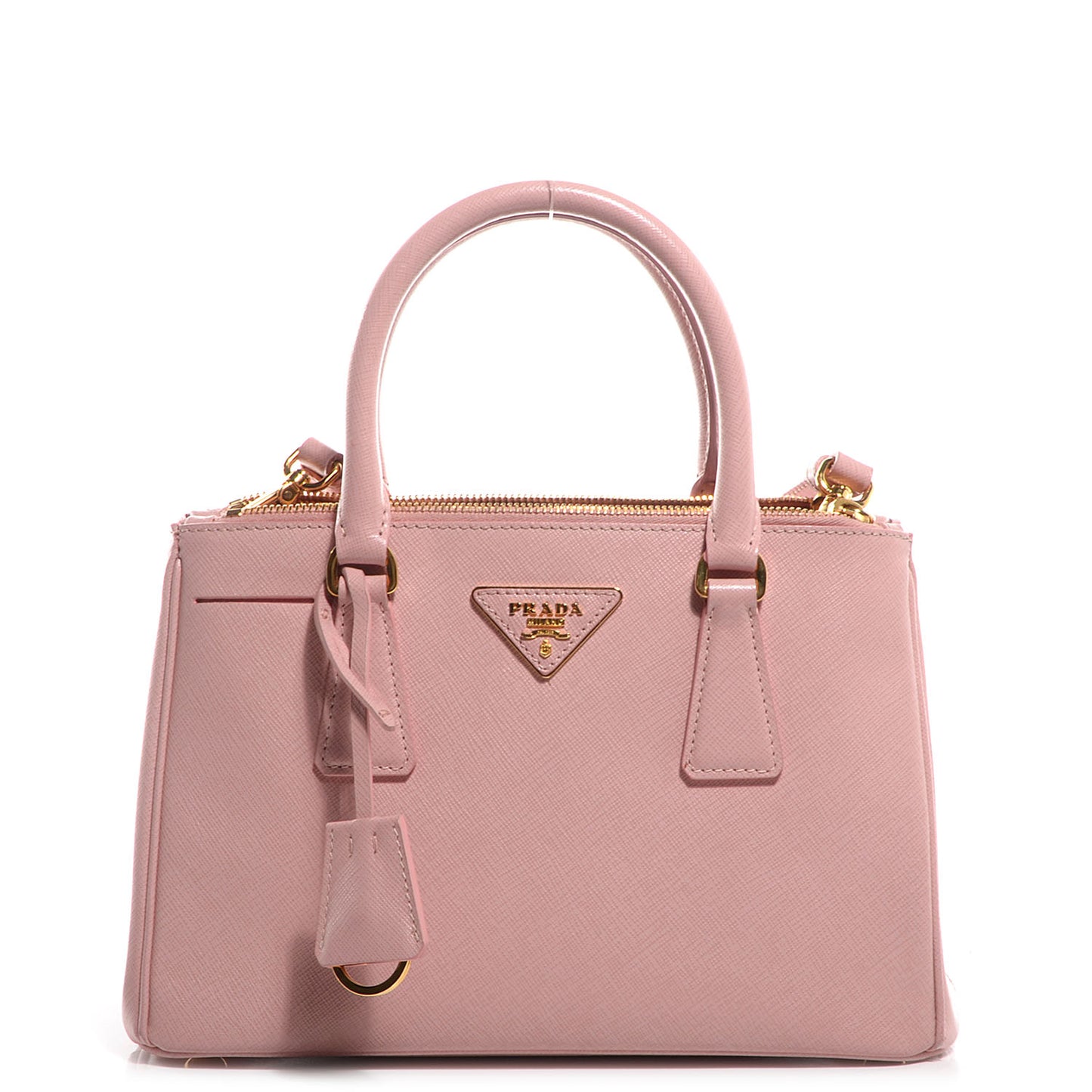 Saffiano Lux Mini Double Zip Tote Orchidea