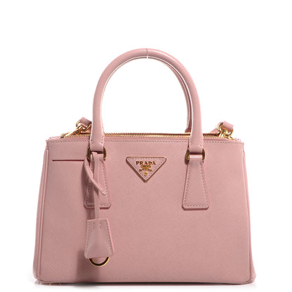 Prada Saffiano Lux Mini Double Zip Tote Orchidea 1 of 11